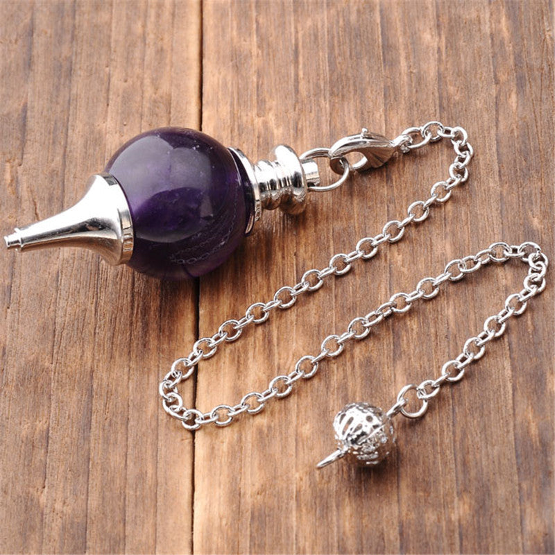 Pink Crystal Pendulum Pendant Spiritual Decoration Car Hanging Crystal Pendant Jewelry