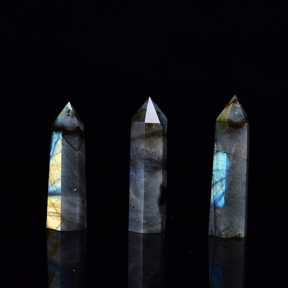 Decorative Degaussing Spiritual Repair Six-sided Single-pointed Column Ornaments