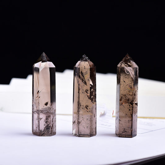 Decorative Degaussing Spiritual Repair Six-sided Single-pointed Column Ornaments